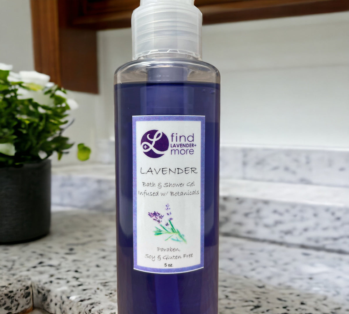 Lavender Bath Shower Gel Natural Aromatherapy Body Wash