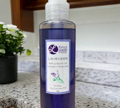 Lavender Bath Shower Gel Natural Aromatherapy Body Wash