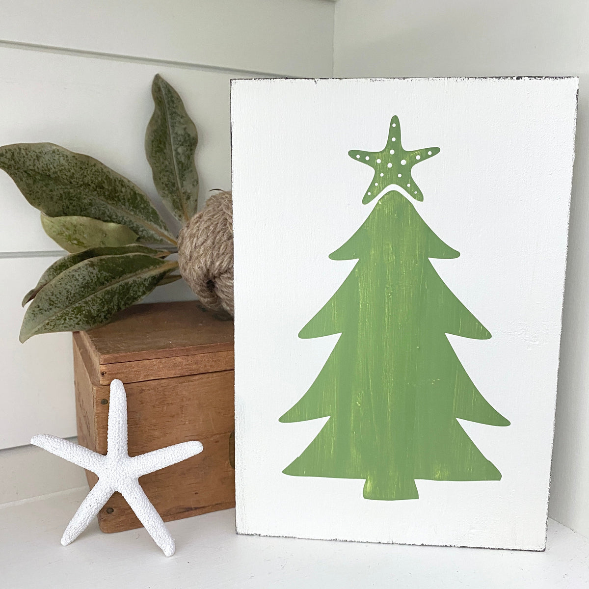 Starfish Christmas Tree Sign