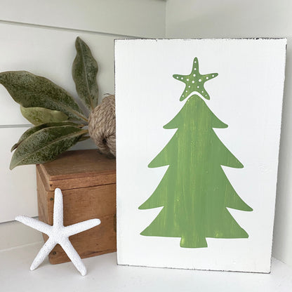 Starfish Christmas Tree Sign