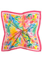 Watercolor Print Square Scarf