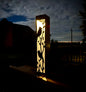 Cardinal at Dusk Luminary Pillar w/ Solar Cap | Steel