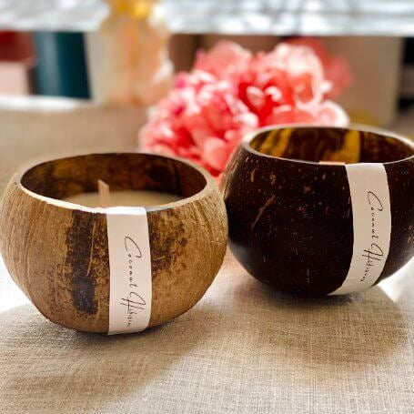 Coconut Shell Candle | Sustainable Home Decor