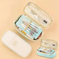 Colorful Pencil Organizer Pouch Pen Holder School Supplies Portable Travel Simple Storage Box Easy Grip Handle