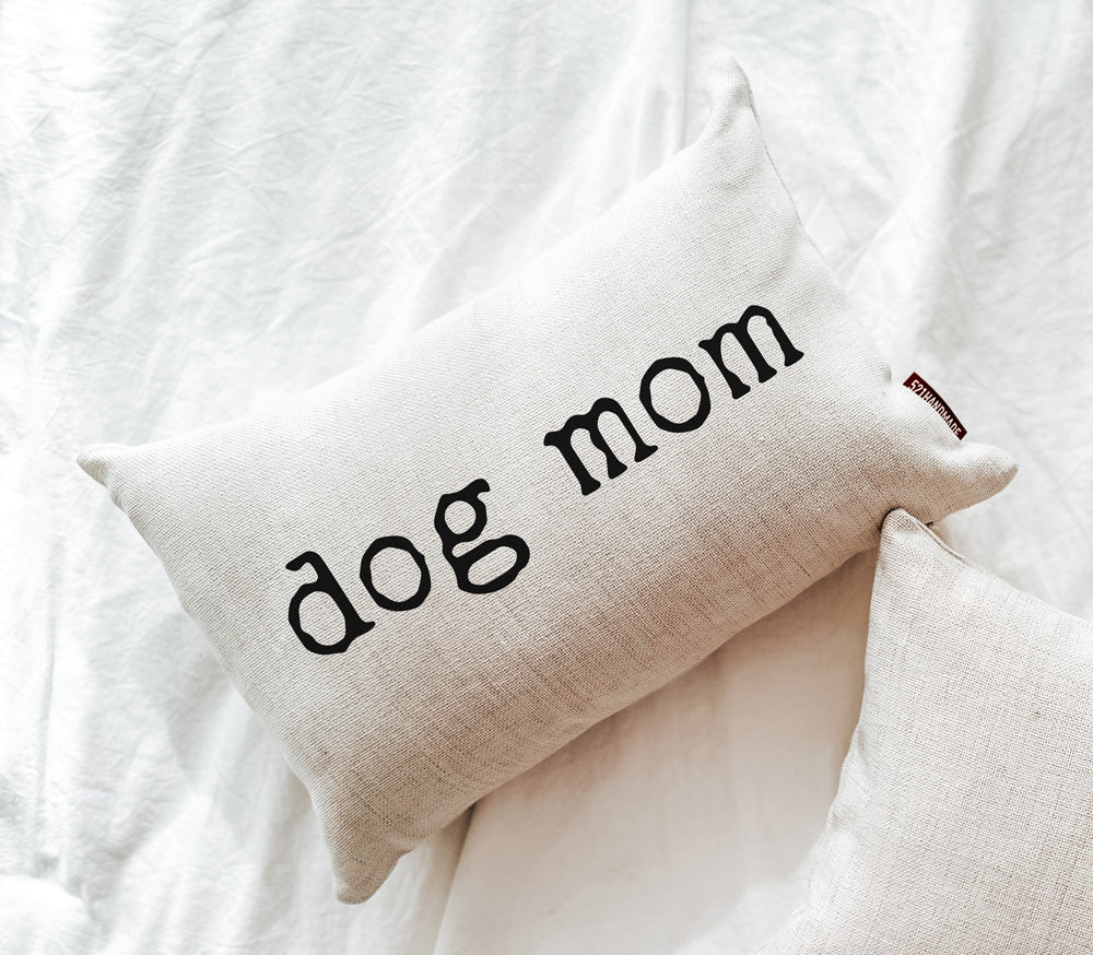 Dog Mom Throw Pillow
