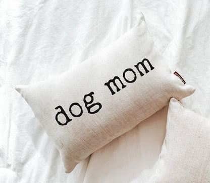 Dog Mom Throw Pillow