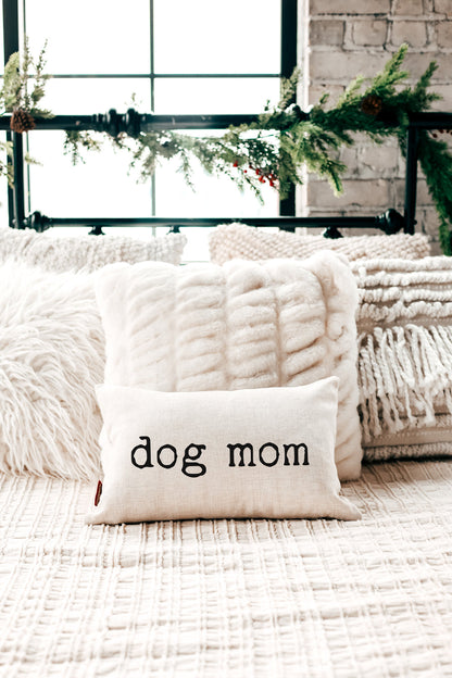 Dog Mom Throw Pillow