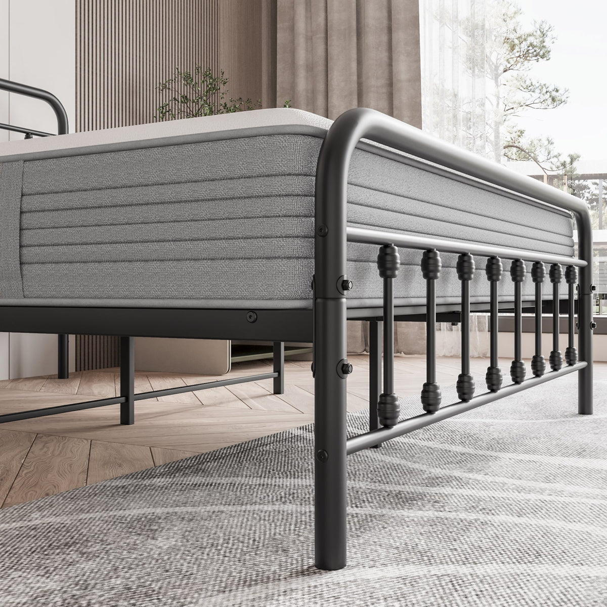 Tara Victorian-Style Steel Bed Frame