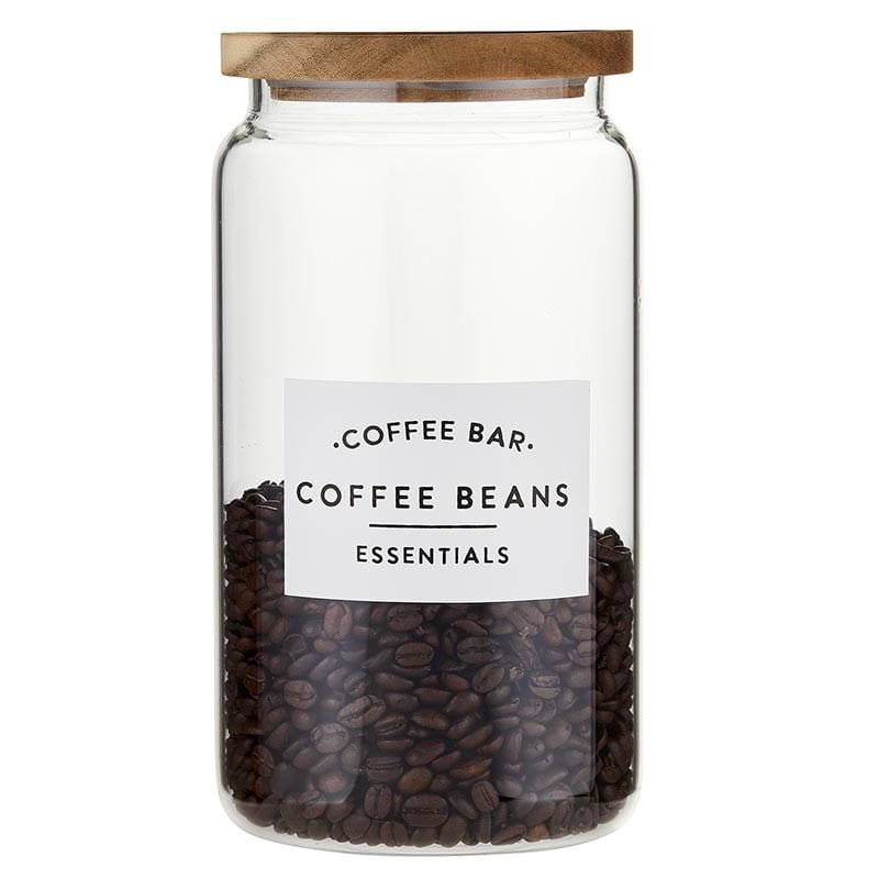 Glass Coffee Canisters with Wood Lids - 84oz