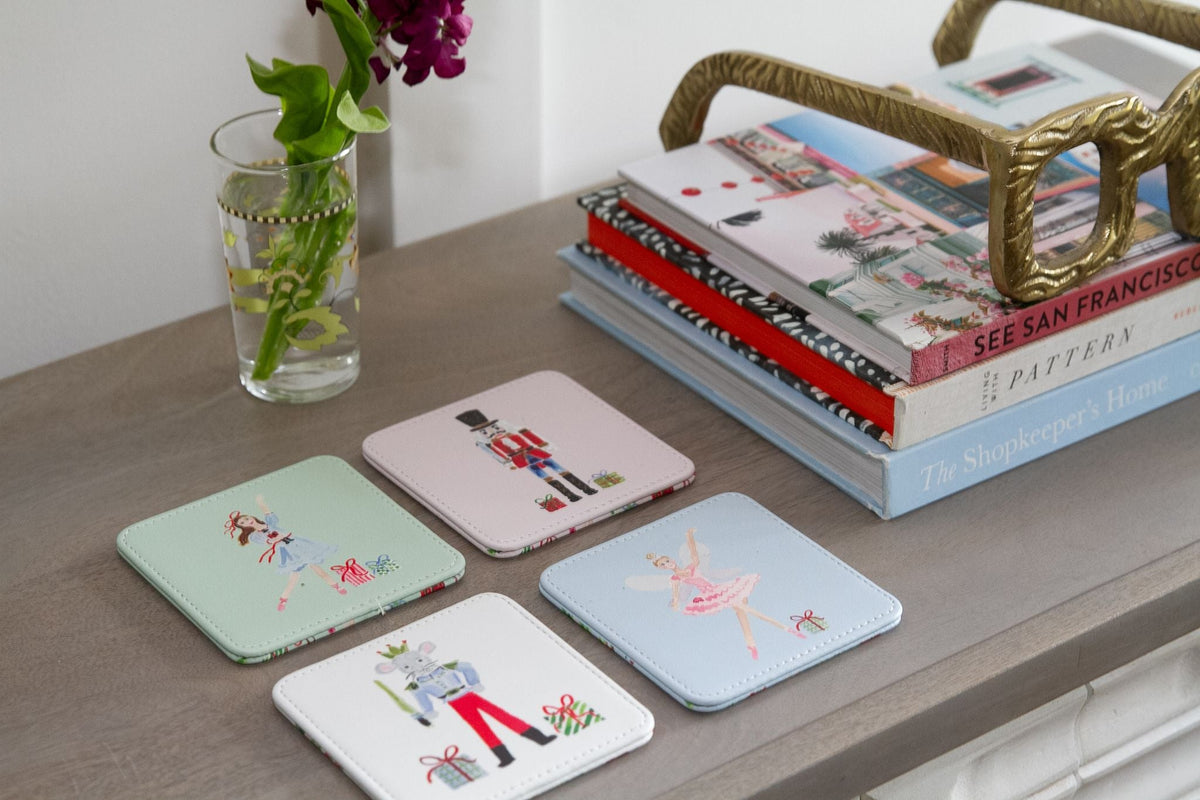 Nutcracker Ballet Coasters, Set of 4