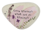 Flower Inspirational Painted Art Rocks