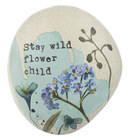 Flower Inspirational Painted Art Rocks