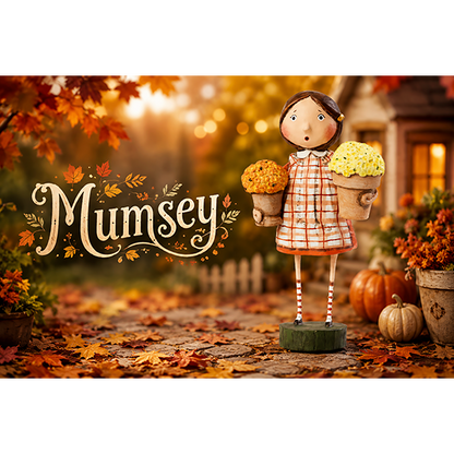 Mumsey Fall Figurine by Lori Mitchell