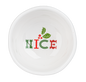 White Ceramic Holiday Tidbit Bowls