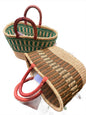 African Bolga Basket Shopper, Hand Made in Ghana