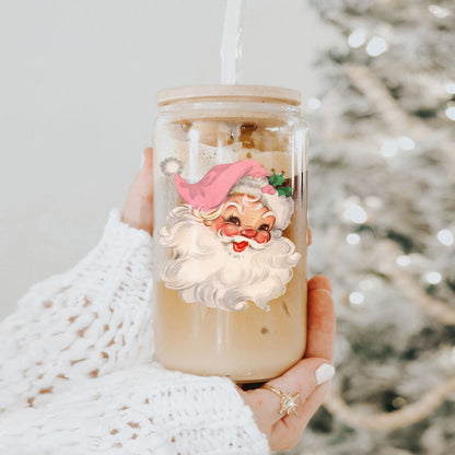 Vintage Pink Santa 17oz