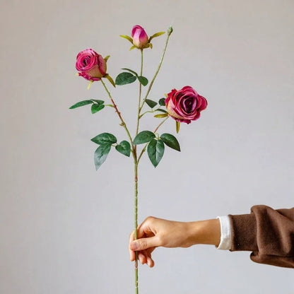 Vintage Garden Rose Stem – 25"