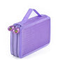 Unique Purple Cute Big 36/48/72 Holes Stationery Students Pencil Case High Quality Large Capacity Pencil Box