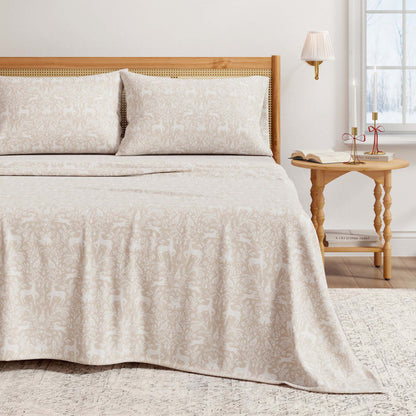 Turkish Cotton Flannel Sheet Set - Elevated Holiday Collection